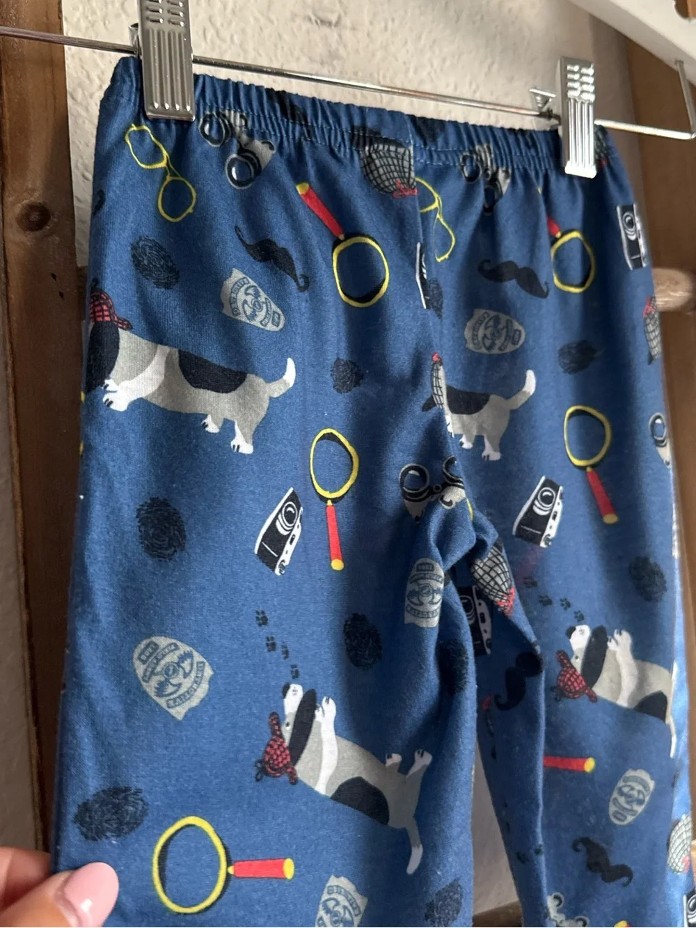Carters Graphic Super Agent Dog Pajama Set baby boy sz: 12M